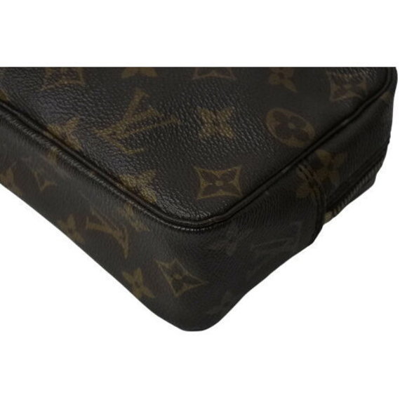 Louis Vuitton Brown Toilet Clutch True Monogram Cosmetic Bag Pouch - Picture 5 of 9